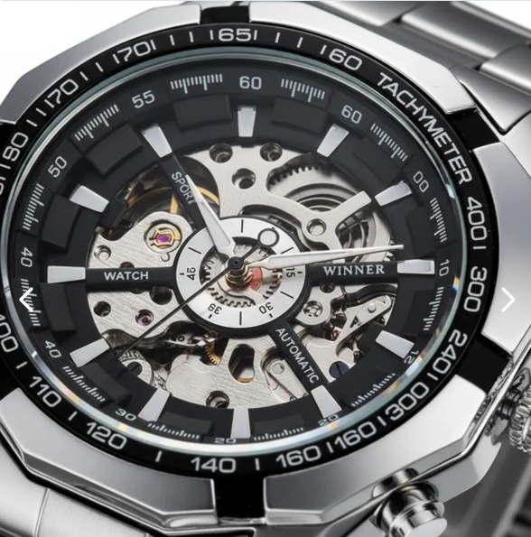 RELOJ AUTOMATICO CORAZON ABIERTO WINNER