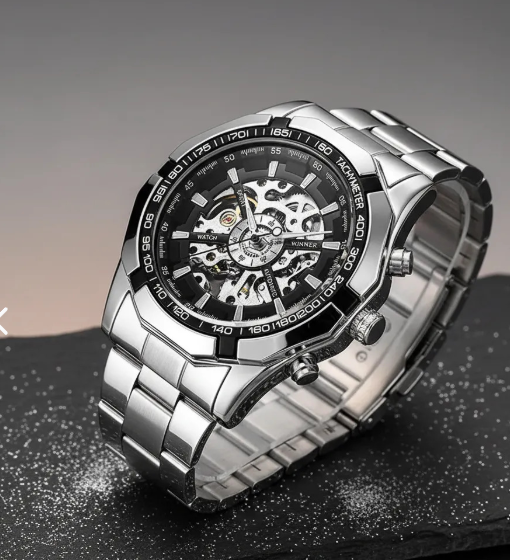 RELOJ AUTOMATICO CORAZON ABIERTO WINNER