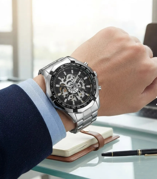 RELOJ AUTOMATICO CORAZON ABIERTO WINNER