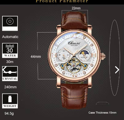 Reloj Chenxi 8876 Automático pulso Cuero