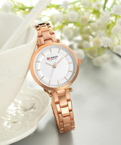 Reloj Curren 9054 Para Mujer Elegante