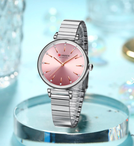 Reloj Curren 9081 Acero Mujer Elegante