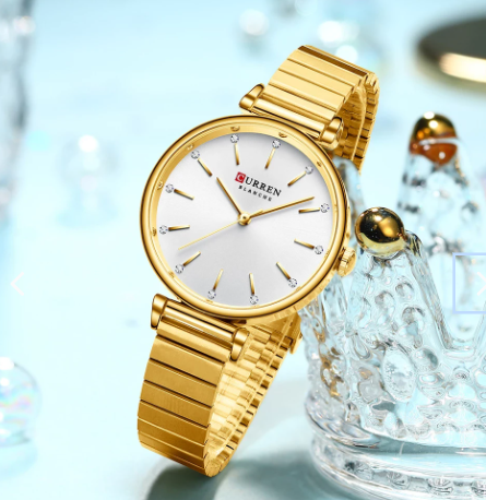 Reloj Curren 9081 Acero Mujer Elegante