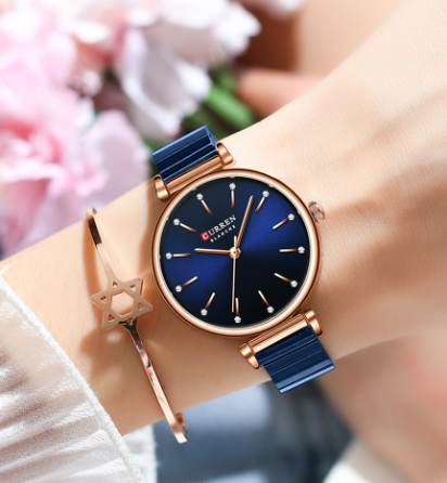 Reloj Curren 9081 Acero Mujer Elegante