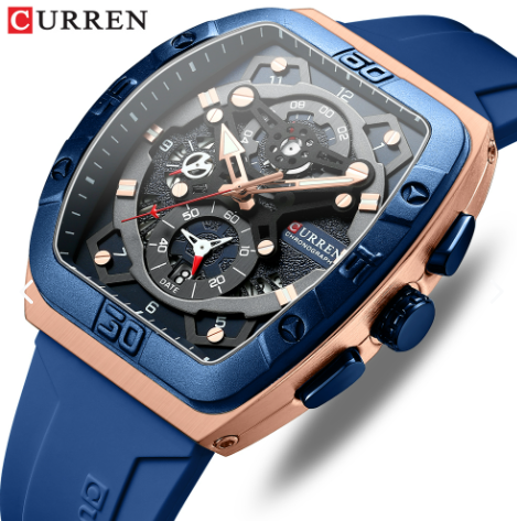 Reloj Curren 8443 Silicona Hombre