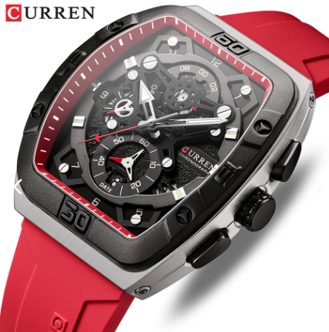 Reloj Curren 8443 Silicona Hombre