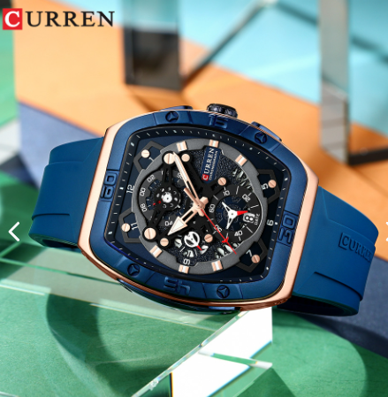 Reloj Curren 8443 Silicona Hombre