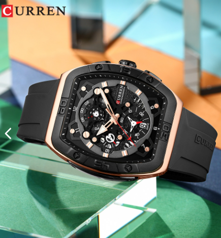 Reloj Curren 8443 Silicona Hombre