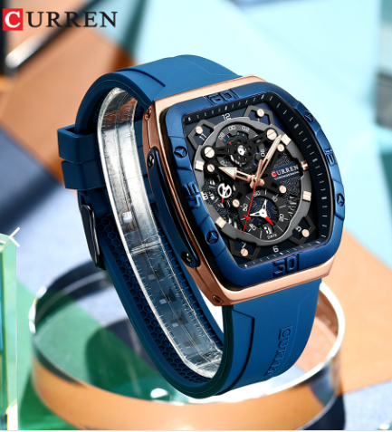 Reloj Curren 8443 Silicona Hombre