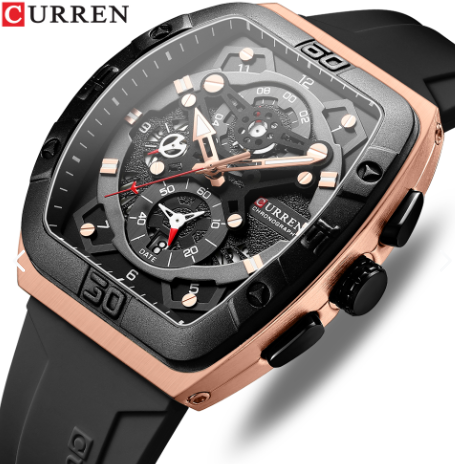 Reloj Curren 8443 Silicona Hombre