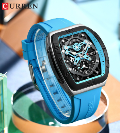 Reloj Curren 8443 Silicona Hombre