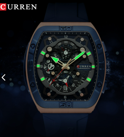 Reloj Curren 8443 Silicona Hombre