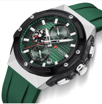 Reloj Curren 8462 Silicona crono NU