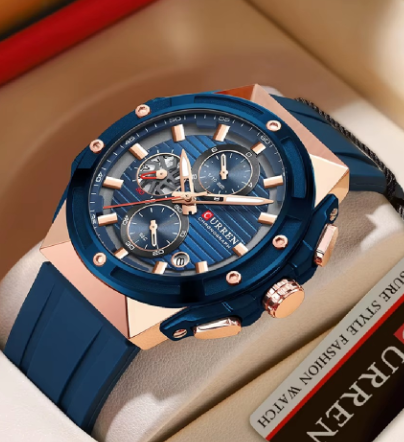 Reloj Curren 8462 Silicona crono NU