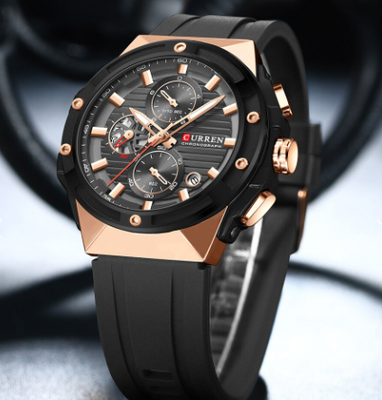 Reloj Curren 8462 Silicona crono NU