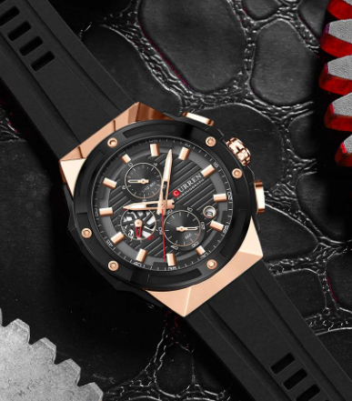 Reloj Curren 8462 Silicona crono NU