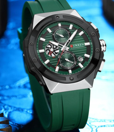 Reloj Curren 8462 Silicona crono NU