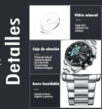 Reloj Curren 8402 Acero Hombre