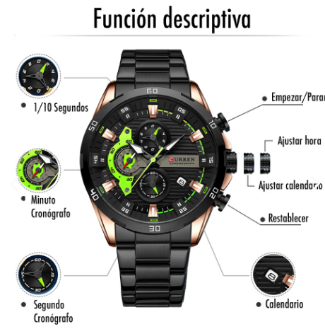 Reloj Curren 8402 Acero Hombre