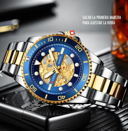 Reloj Curren 8412 Clásico Cuarzo Acero