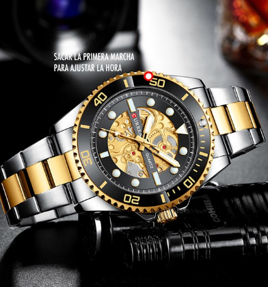 Reloj Curren 8412 Clásico Cuarzo Acero