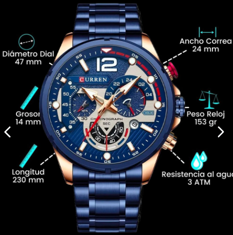 Reloj Curren 8395 Acero hombre