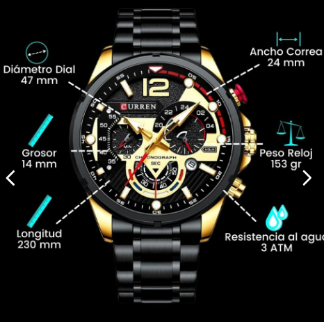 Reloj Curren 8395 Acero hombre