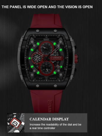 Reloj Curren 8442 Silicona Hombre