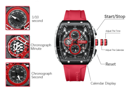 Reloj Curren 8442 Silicona Hombre