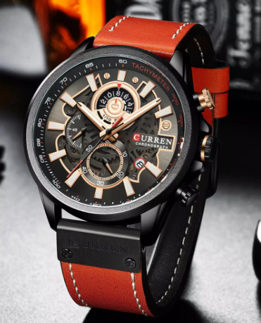 Reloj Curren 8380 cuero Para Hombre