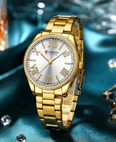 Reloj Curren 9088 Para Mujer Elegante