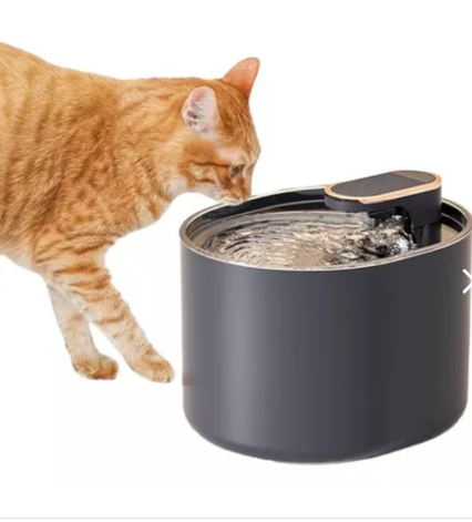 Fuente De Agua Bebedero Mascotas Luz LeD