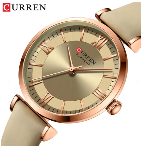 Reloj Curren 9079 En Cuero Para Mujer