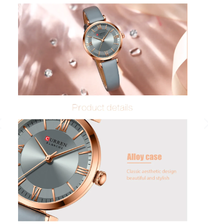 Reloj Curren 9079 En Cuero Para Mujer