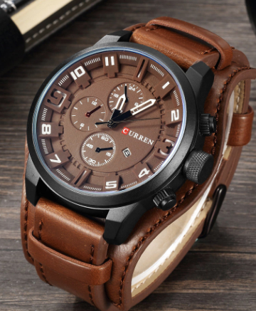Reloj Curren 8225 Hombre Cuero