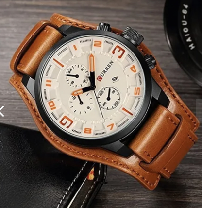 Reloj Curren 8225 Hombre Cuero
