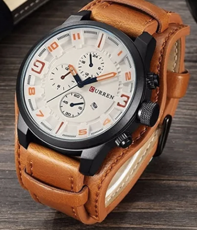 Reloj Curren 8225 Hombre Cuero