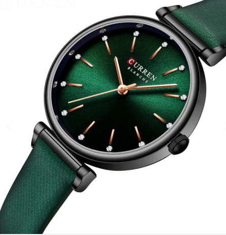 Reloj Curren 9081 CUERO Mujer Dama Negoc