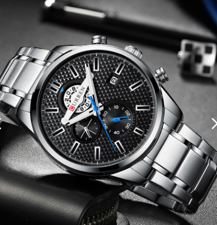 Reloj Curren 8352 Clásico Cuarzo Acero