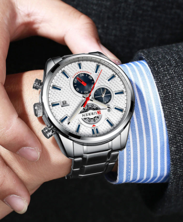 Reloj Curren 8352 Clásico Cuarzo Acero