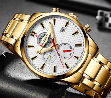 Reloj Curren 8352 Clásico Cuarzo Acero