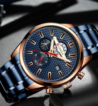 Reloj Curren 8352 Clásico Cuarzo Acero