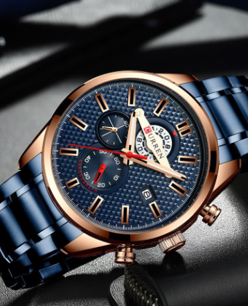 Reloj Curren 8352 Clásico Cuarzo Acero