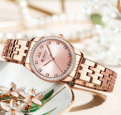 Reloj Curren 9086 en ACERO para Mujer