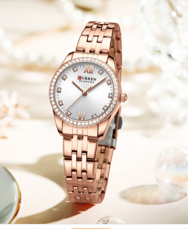 Reloj Curren 9086 en ACERO para Mujer