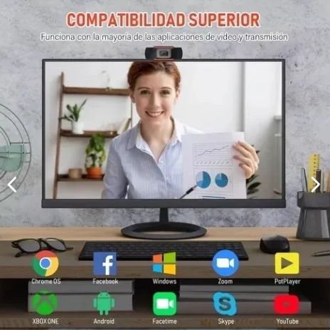 Camara Web 720p Pc Laptop Microfono Inco