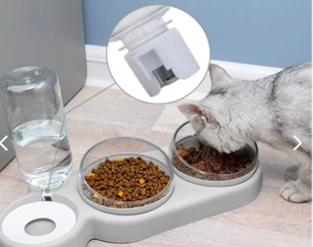 Tazones para gatos, dispensador automáti