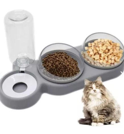 Tazones para gatos, dispensador automáti